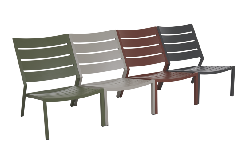 Delia lounge chair Grey Brafab